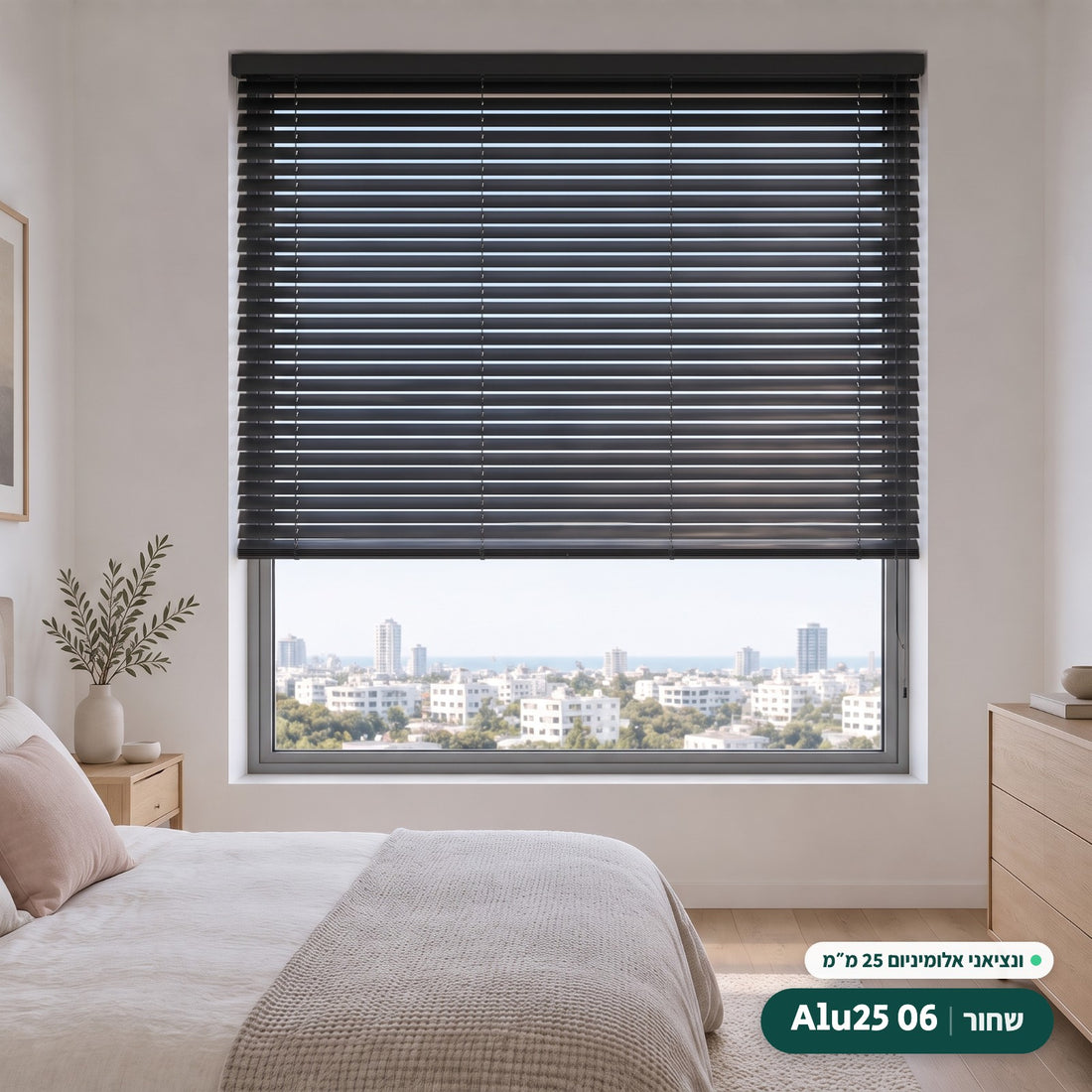Alu25 06 · שחור – ונציאני אלומיניום 25 מ״מ